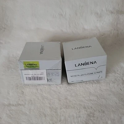 (2) Tiras de poros de planta de nariz removedor de espinillas LANBENA Foto 1 de 4