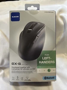 Elecom EX-G Left Handed Mouse Bluetooth Wireless Large - Picture 1 of 9