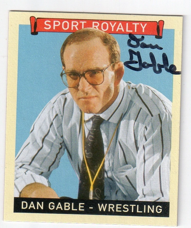 Dan Gable Signed 2008 UD Upper Deck Goudey MINI Card #284 Wrestling Autograph - Image 1 of 1
