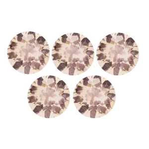 1.22Ct (5Pcs) Lot Valuable Round Cut 4 x 4 mm 100% Natural Pink Morganite - Foto 1 di 4