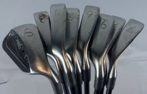 Ping Eye 2 Iron Set 3-9 SW Black Dot Karsten Stiff Steel Mens RH Original All GC - Picture 1 of 22