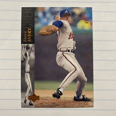 💎1994 Upper Deck Baseball #420 Steve Avery - Atlanta Braves💎 - Image 1 of 2