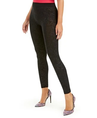 Legging de desplazamiento en relieve sin costuras INC International Concepts negro X/SM Foto 1 de 4