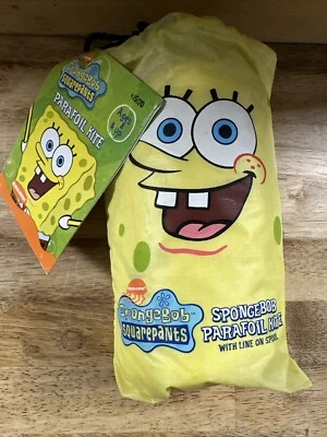 SpongeBob SquarePants Pack-It Parafoil Kite Line On Spool with Carry Bag 2003 - Image 1 of 4