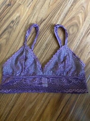 Jessica Simpson Plum Lace Bralette Plum Purple Size Medium - Image 1 of 4