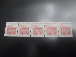 US Postage Stamps 1995 Red Circus Wagon Transportation Series Scott 2452  5-05ct - Picture 1 of 1