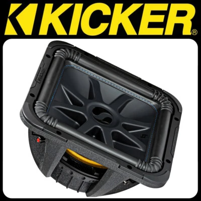 KICKER Solo-Baric L7 Woofer L7S124 - 30cm 2 x 4 Ohm Bass (12") Square Subwoofer - Bild 1 von 4