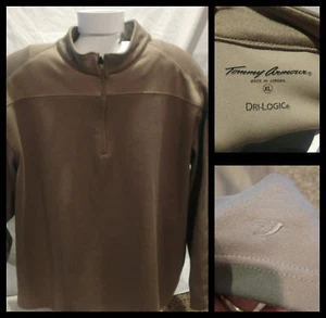Mens Tommy Armour Dri-Logic 🍄 Mushroom Color 1/4 Zip Pullover Jacket Size XL - Picture 1 of 8