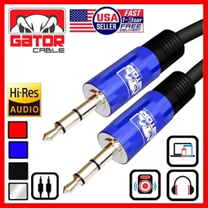 AUX 3.5mm Male to Male Audio Cable For iPhone Samsung LG Android Phone 6FT - Picture 1 of 48