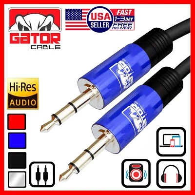 AUX 3.5mm Male to Male Audio Cable For iPhone Samsung LG Android Phone 6FT - Image 1 of 4