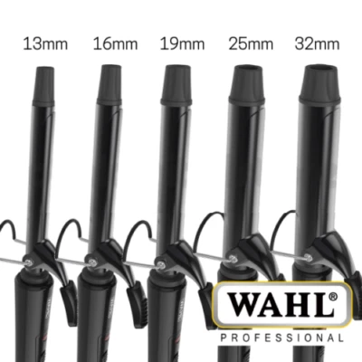 WAHL CURLING TONG 200°C IRON CERAMIC STYLER CURLER 13MM 16MM 19MM 25MM 32MM - Image 1 of 2
