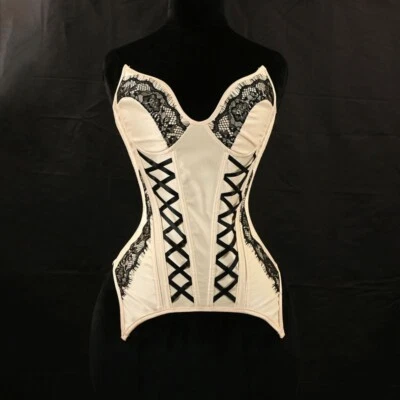 Fashion Overbust Corset Tops for Women Lace Up Sexy Lingerie Bustier Body Shaper - Image 1 of 4