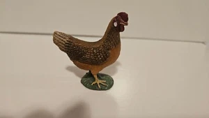 Schleich Chicken Hen Toy Figure Farm Animal 2008 brown red - Picture 1 of 5