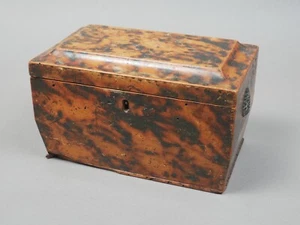 Faux Tortoiseshell Tea Caddy Regency Period Circa 1820 For Restoration - Picture 1 of 13
