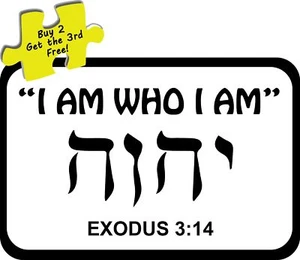 I Am Who I Am Decal Sticker Religious sticker Exodus 3:14 #553 - Picture 1 of 1