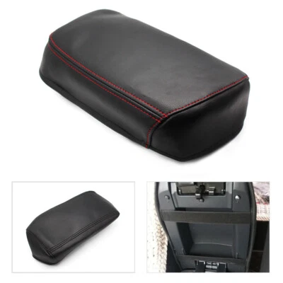 Black Leather Center Console Armrest Box Trim Cover for Nissan Qashqai 2008-2017 - Изображение 1 из 4