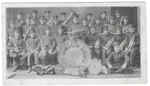 Stevens Point, WI Wisconsin 1914 Postcard, Union Band with Instruments - Picture 1 of 3