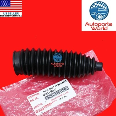 BOTA RACK DE DIREÇÃO ORIGINAL DO FABRICANTE TOYOTA TACOMA CAMRY SIENNA AVALON RX 45535-07010 - Imagem 1 de 2