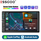 7" Car Stereo Android Auto/carplay Double Din Head Unit Bluetooth Usb Fm/tf Aux