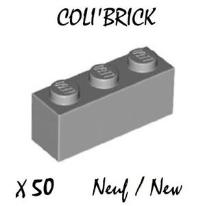 40 MIX LEGO 1x2 Maçonnerie Briques Dark Tan et GRIS AUTHENTIQUE ET inutilisés envoi gratuit