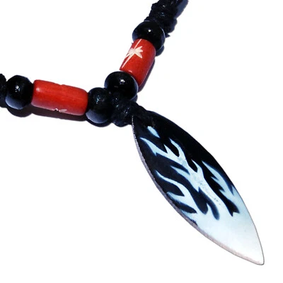 Seestern Halskette Modeschmuck mit Surfboard Holz Anhänger 4 cm variabl Halsband - Bild 1 von 3