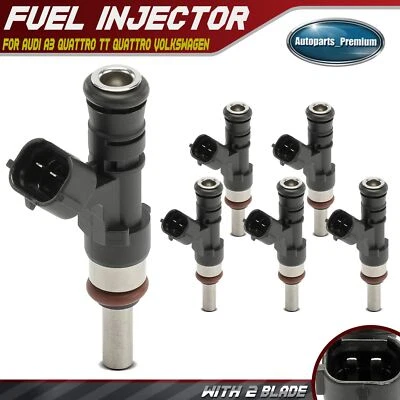 Inyector de combustible 6 piezas para Audi A3 Quattro 06-09 TT Quattro 08-09 Volkswagen Eos R32 Foto 1 de 4