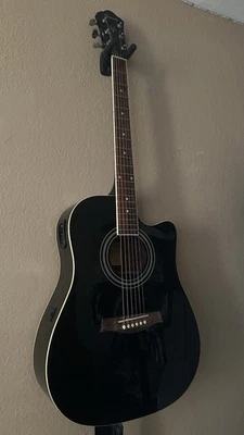 Ibanez V70CE-BK Acoustic-Electric Guitar Black, Dreadnought Cutaway - Image 1 of 4