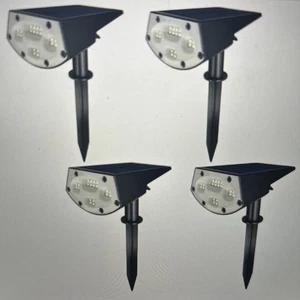 4 Pack Himalayan Glow Outdoor Solar LED Lawn Landscape Spotlamps Lights - Picture 1 of 7