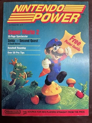 Pristine First Nintendo Power Magazine Premier Issue 1 Super Mario 2 COMPLETE! - Image 1 of 4