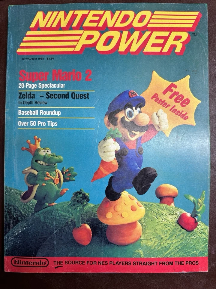 Pristine First Nintendo Power Magazine Premier Issue 1 Super Mario 2 COMPLETE! - Image 1 of 4
