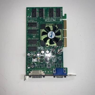 NVidia Dell GeForce FX5200 128MB AGP DVI Graphics Video Card U0842 0U0842 - Image 1 of 4