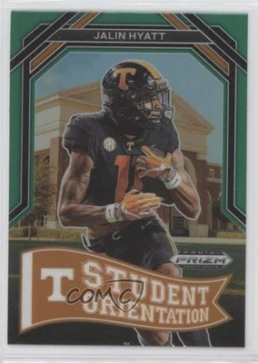 2023 Panini Prizm Draft Picks Student Orientation Green Jalin Hyatt Rookie RC - Image 1 of 2