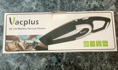 New In Box Vacplus Wet Dry Vac Car Vacuum Cleaner DC 12V Portable Handheld - Image 1 of 2