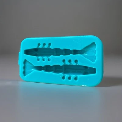 BRX Soft Plastic Bait Mold, 4 Inch Shrimp, Plastisol, Made In USA