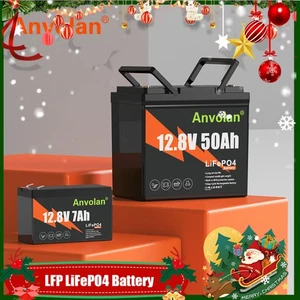 12V 50Ah 7Ah ​​​LiFePO4 Akku Tiefer Zyklus Lithium Batterie Solar Solaranlage RV - Bild 1 von 24