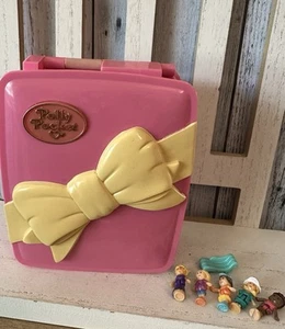1994 Vintage Bluebird Toys Polly Pocket Starbright Dinner Party Compact Figures - Picture 1 of 9