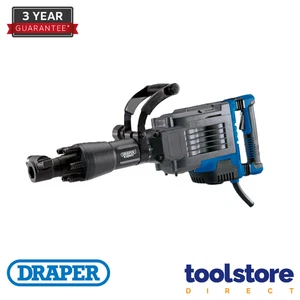 Draper Expert 56411 18.5Kg 1700W Demolition Breaker Inc Pointed and Flat Chisel - Picture 1 of 9