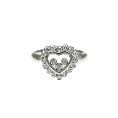 Anillo Chopard Happy Diamonds 82/4758 Oro Blanco (18K) Moda Diamante Banda Anillo S Foto 1 de 4