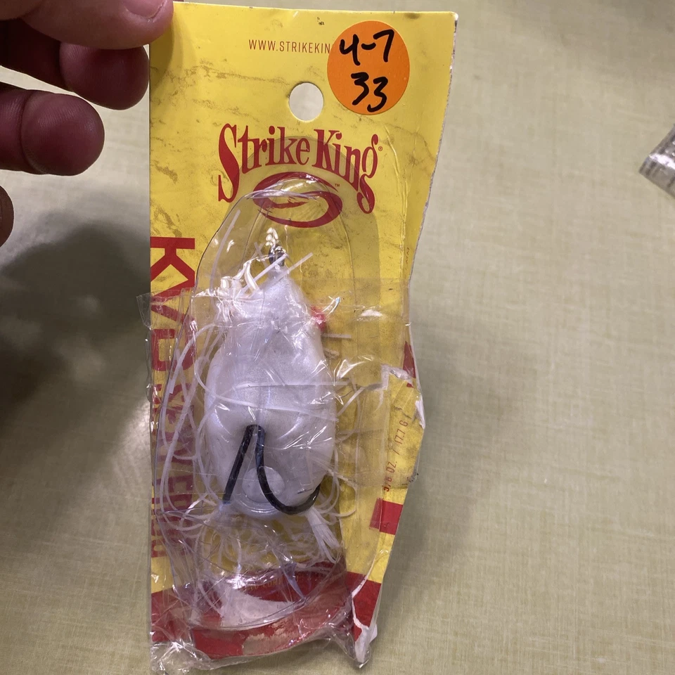 STRIKE KING- KVD Sexy Rana Perla Rana Blanca 5/8 OZ Embalaje dañado  Foto 1 de 4
