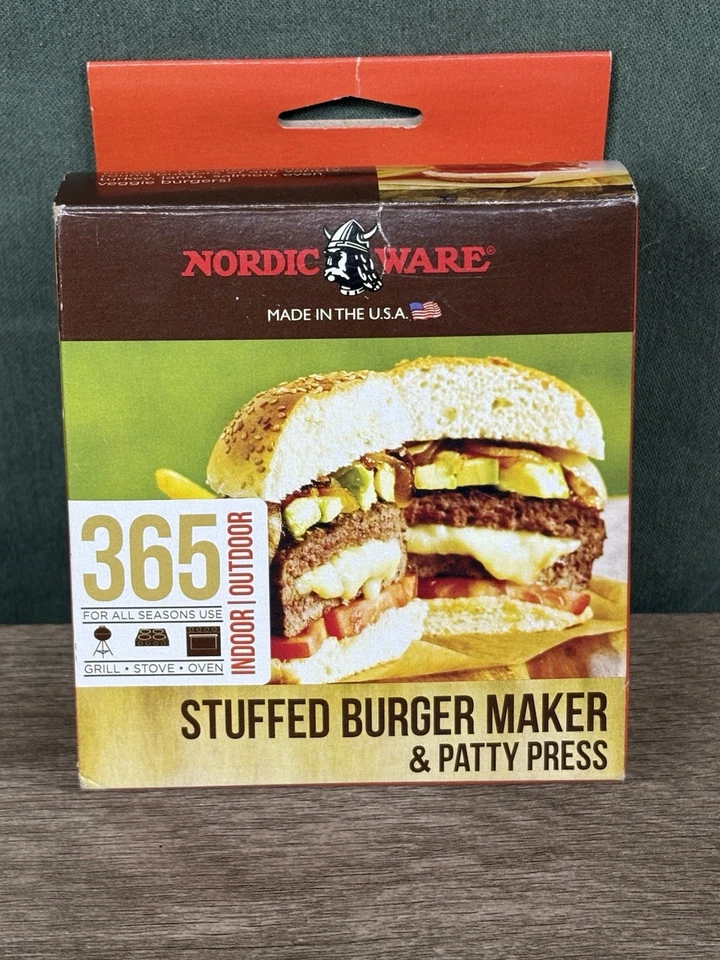 Prensa para hamburguesas rellenas Nordic Ware Nordicware vintage Foto 1 de 4