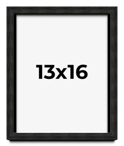 13x16 Shadow Box Black Rustic Barnwood Display Frame | 1.125 Inch Deep | 0.875 - Picture 1 of 4