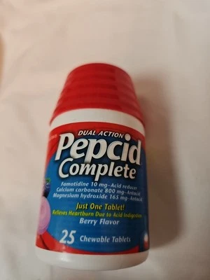 Comprimidos Masticables Pepcid Completos Doble Acción 25ct. Berry Exp 10/25 Foto 1 de 3