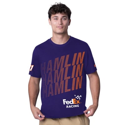 Camiseta para hombre Starter púrpura Denny Hamlin FedEx All Star Extreme Foto 1 de 2