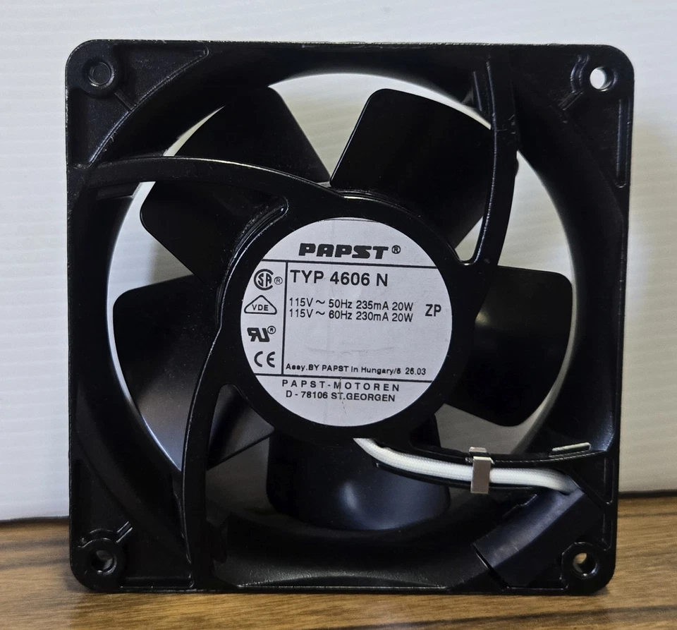 NEW Papst TYP 4606 N Axial Heavy Duty All Metal Cooling Fan 115V 230mA/235mA 20W - Image 1 of 1