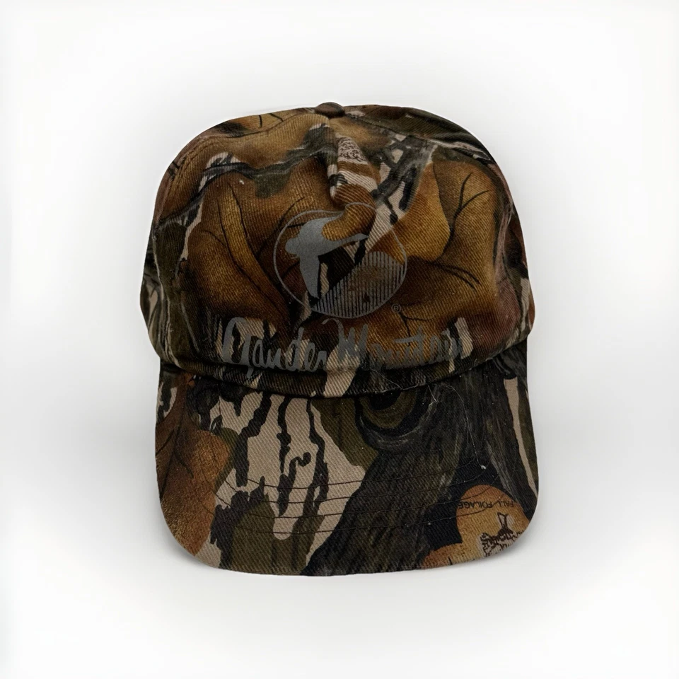Vintage Mossy Oak Fall Foliage Gander Mountain Camo Snapback Hat Cap Made USA - Image 1 of 4
