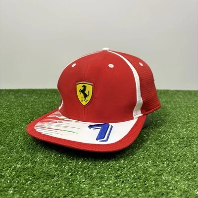 Rare Puma Kimi Raikkonen 7 Scuderia Ferrari Racing Formula 1 F1 SnapBack Hat Cap - Image 1 of 4