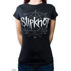 Ladies Slipknot Logo Diamante Official Tee T-Shirt Womens Girls
