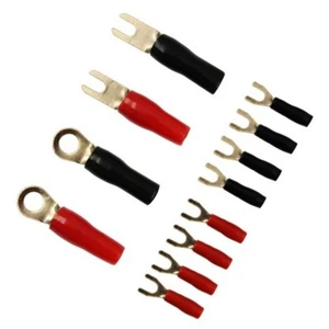 AIV Anschluss-Set für 10mm² Ring-Kabelschuh Gabel-Kabelschuh M6 M4 2,5mm² Gold