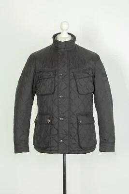 -Chaqueta negra acolchada Barbour International Steve Mc Queen Bariel para hombre talla M Foto 1 de 4