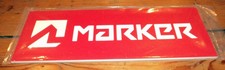 Marker ski bindings 16 x 5 3/8 inch promotional Advertising Sign new in wrapper